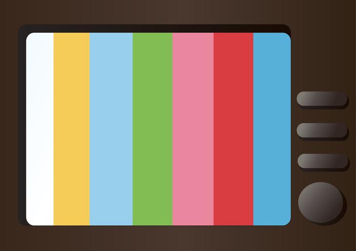 television and empty space vector