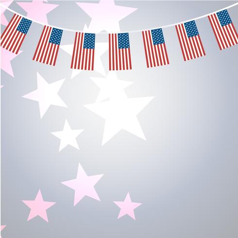 American banners template vector design