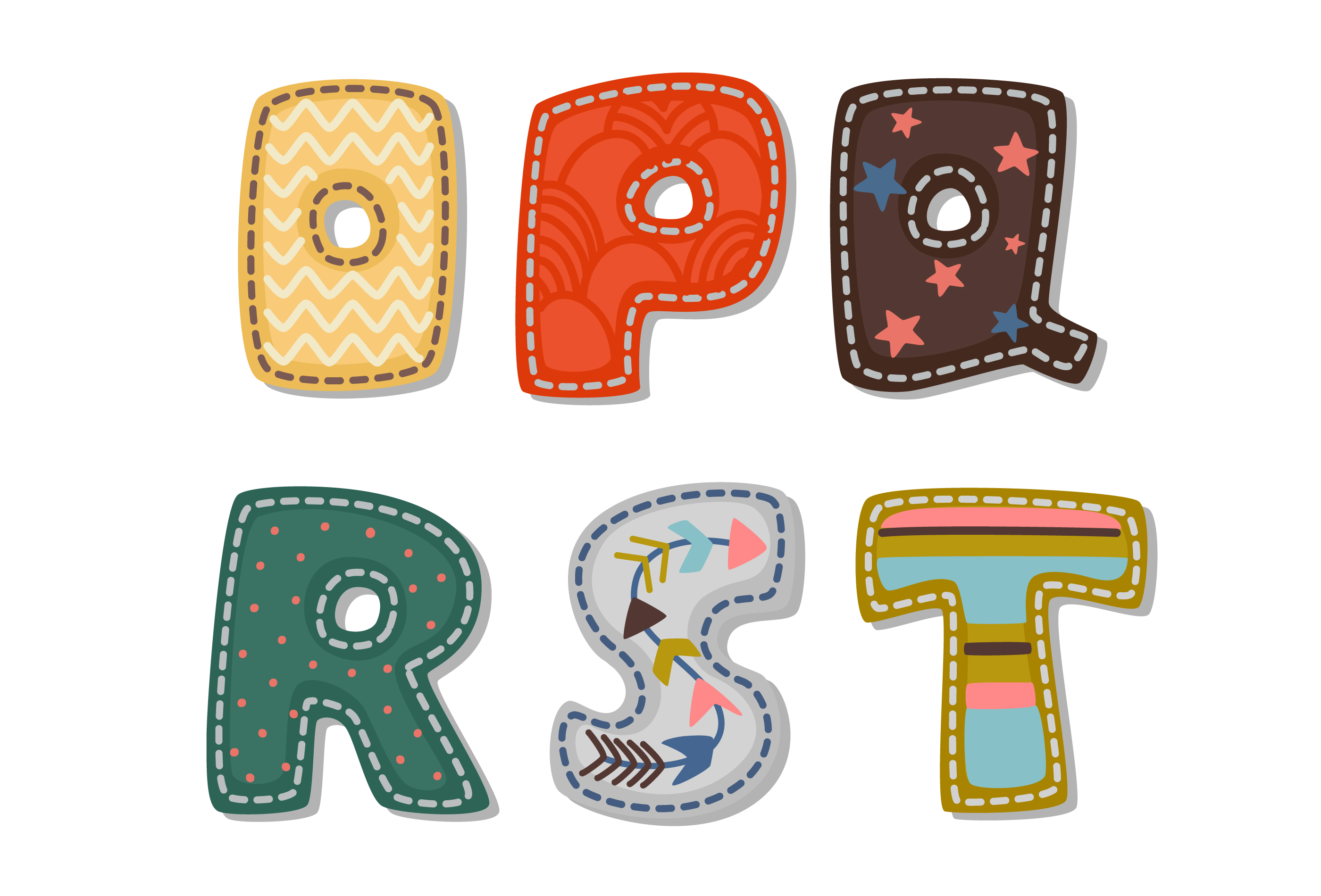 Beautiful print on bold font alphabets for kids part 3 533152 Vector ...