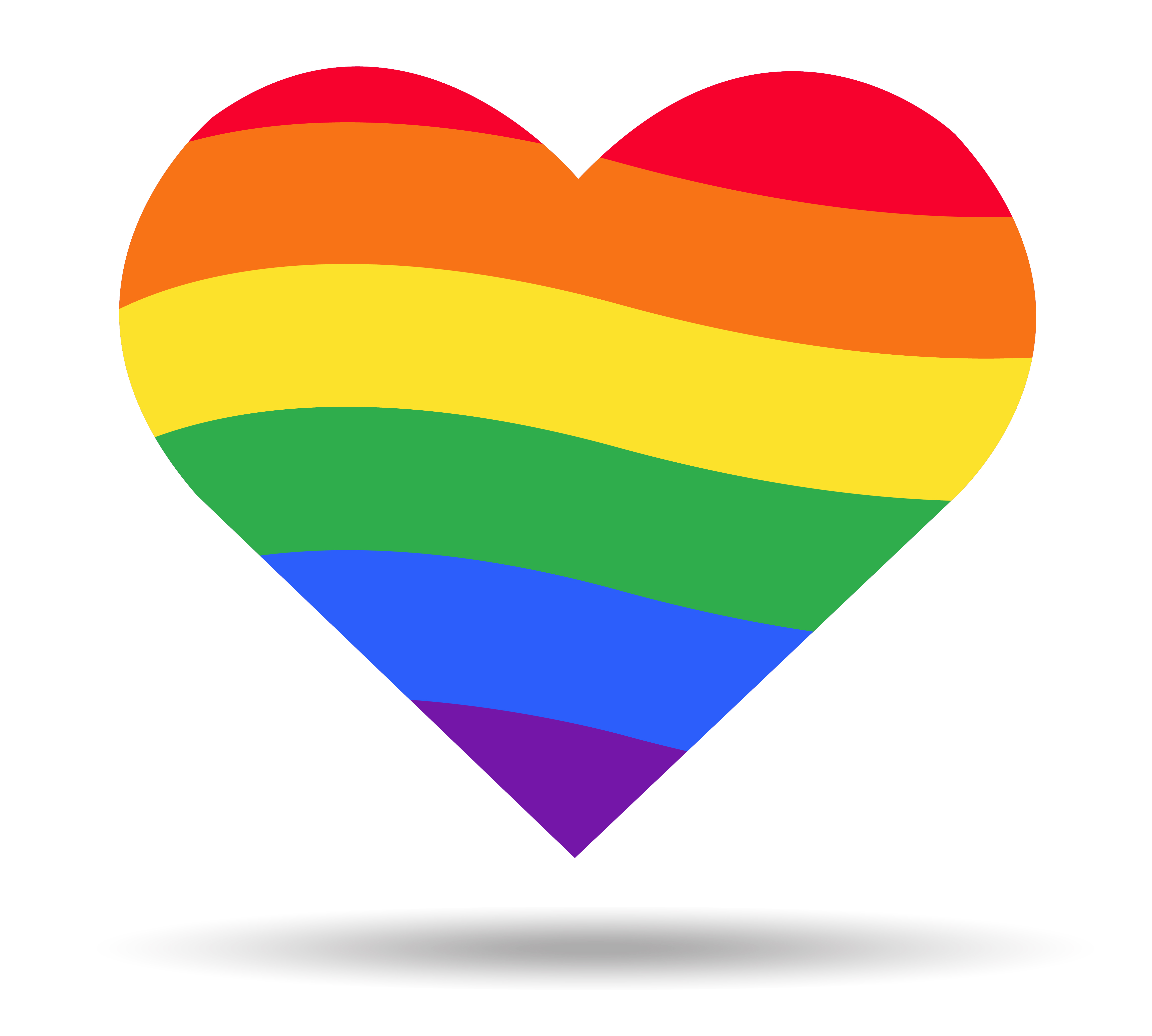 Rainbow Flag Lgbt Symbol On Heart 533153 Vector Art At Vecteezy