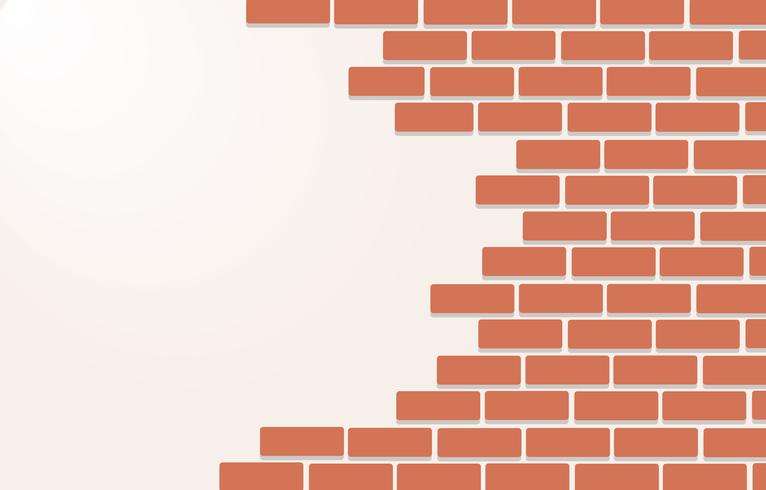 Wall of bricks background art vector