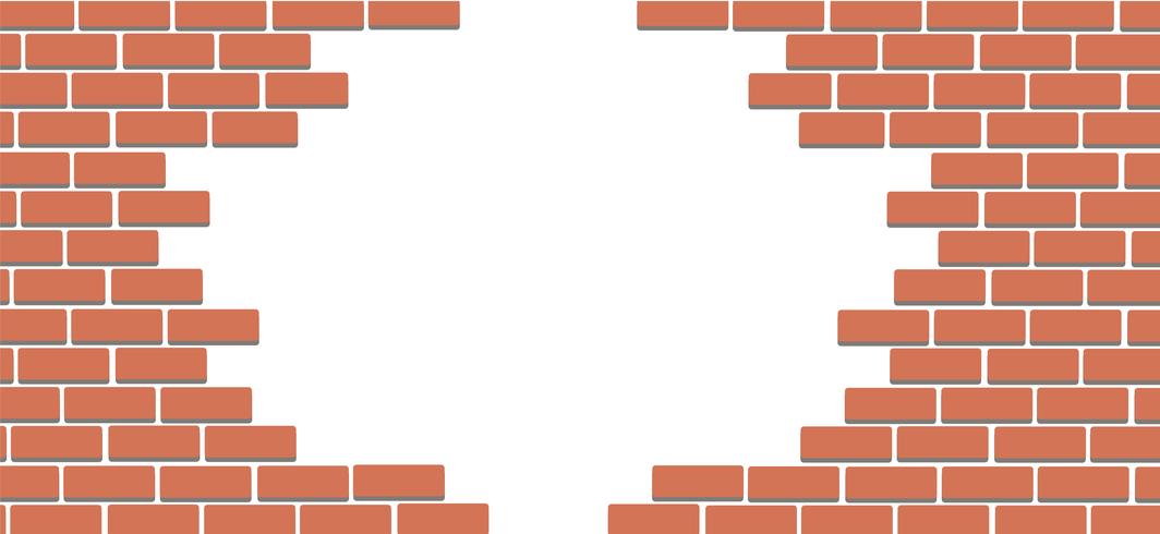 Wall of bricks and space background art vector