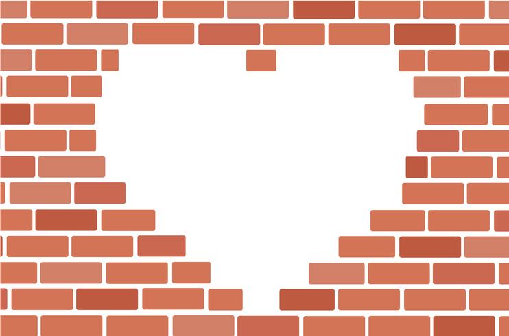 Wall of bricks and space background art vector