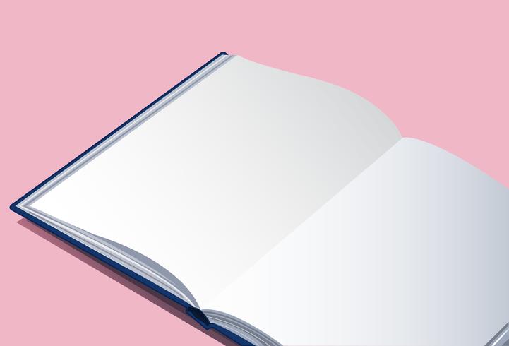 the open empty book vector background