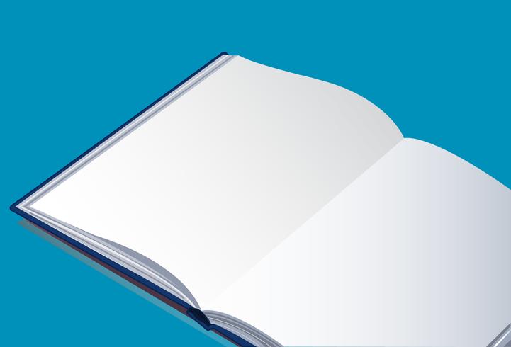 the open empty book vector background