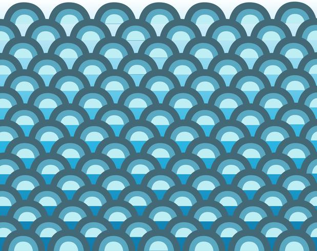 cute wave in the sea cartoon background vector