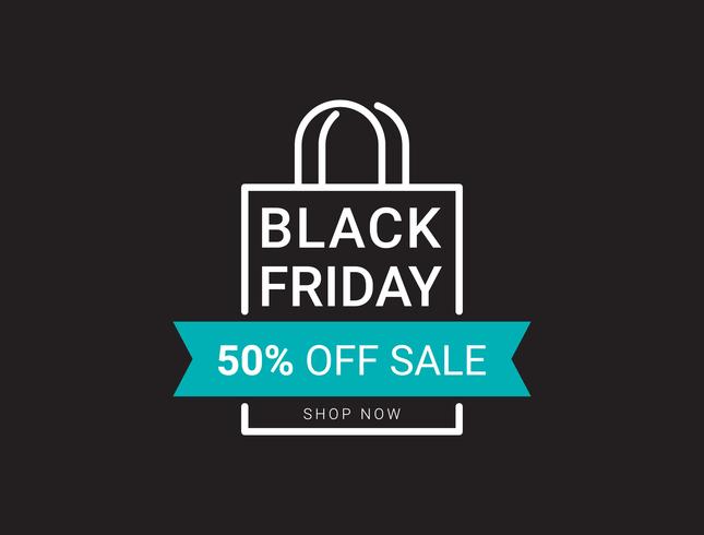 black friday sale banner layout design template flat style banner layout template