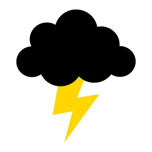 Lightning bolt icon vector