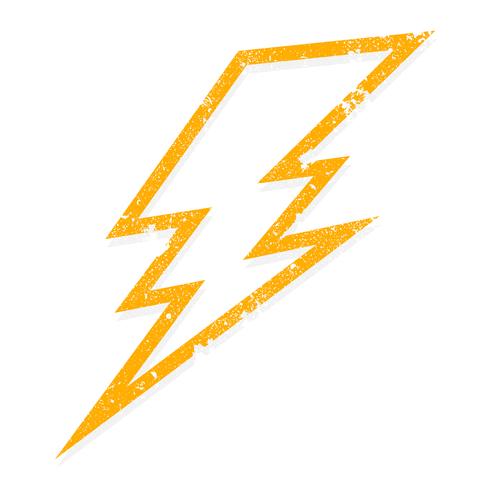 Lightning bolt icon vector