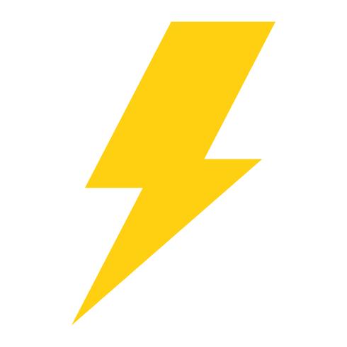 Lightning bolt icon vector