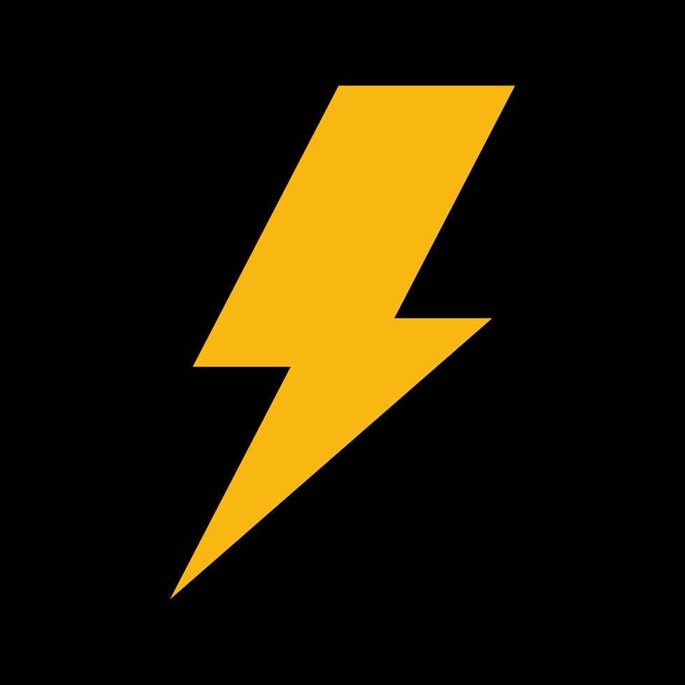 Lightning bolt icon 533365 Vector Art at Vecteezy