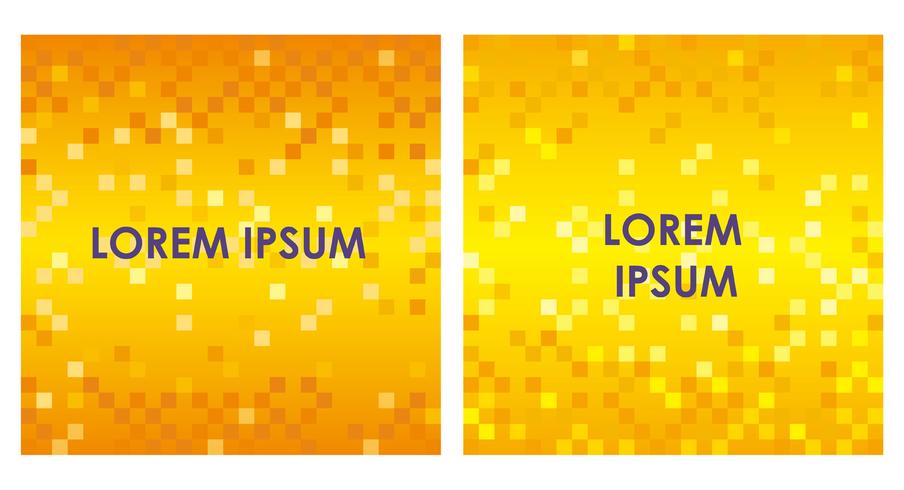 Set of square abstract backgrounds with polygon texture. vector