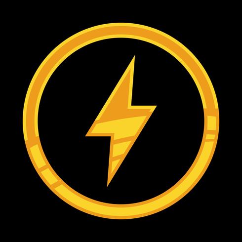 Lightning bolt icon vector