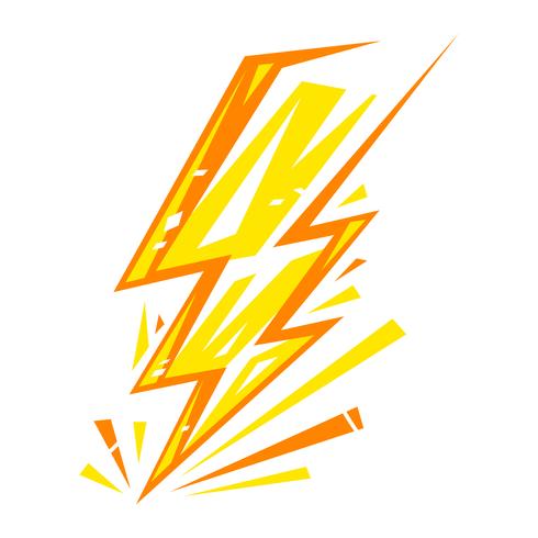 Lightning bolt icon vector