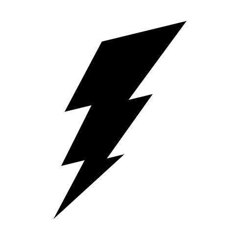 Lightning bolt icon vector