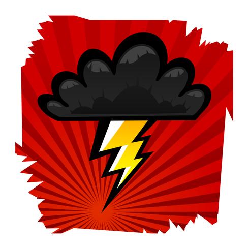 Lightning bolt icon vector