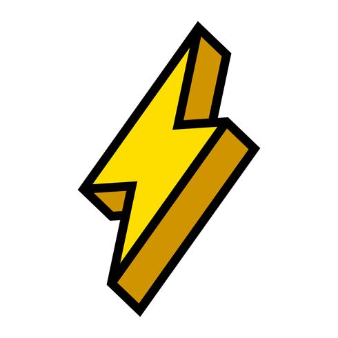 Lightning bolt icon vector