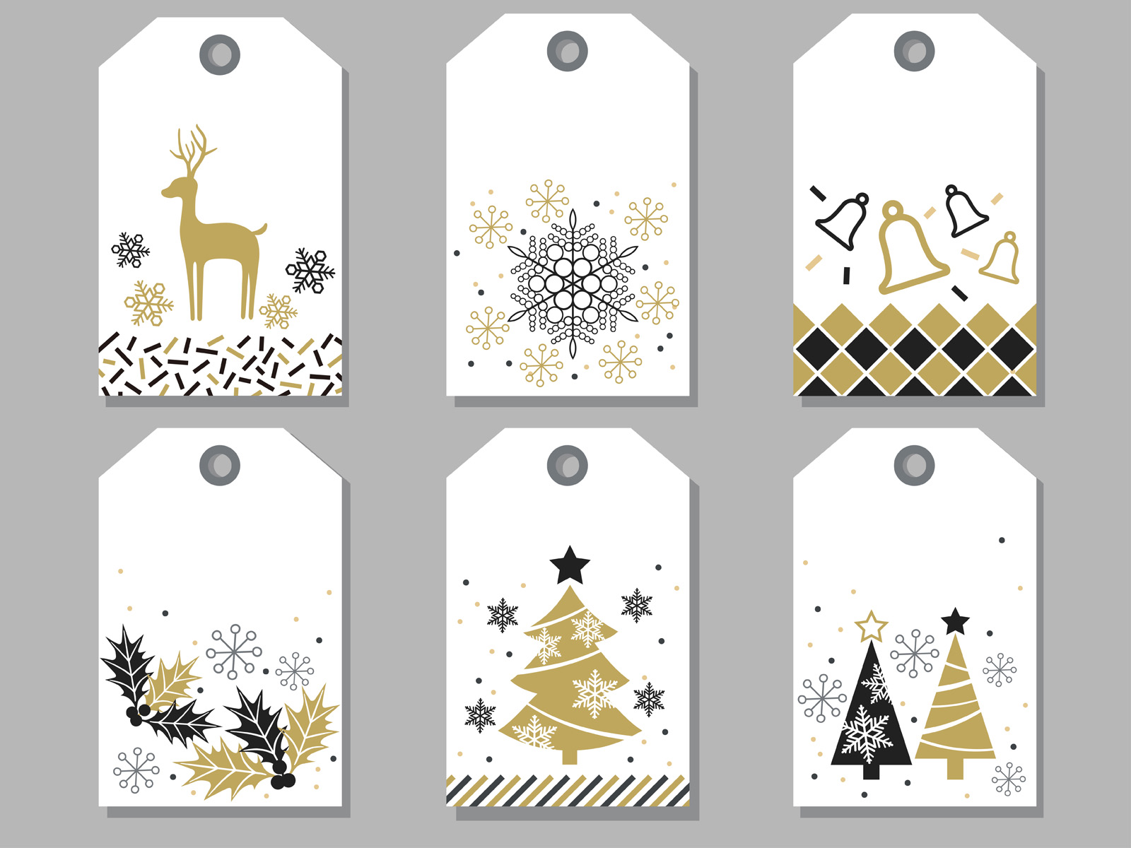 Printable Christmas Gift Tags Graphic by DESIGNS NOOK · Creative Fabrica