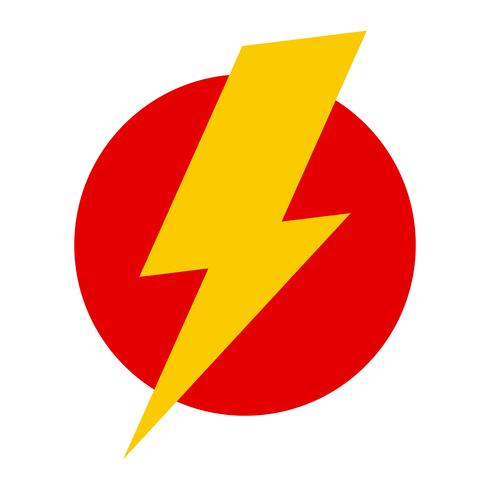 Lightning bolt icon vector