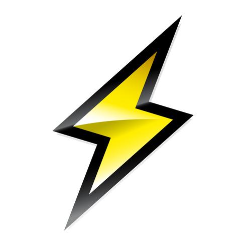 Lightning bolt icon vector