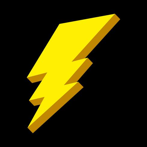 Lightning bolt icon vector