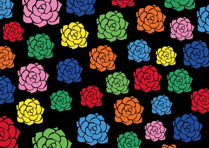 colorful flower background vector