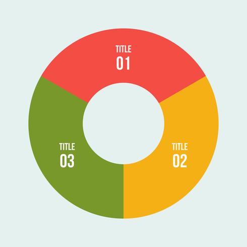 Gráfico circular, infografía de círculo o diagrama circular. vector