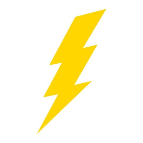 Lightning bolt icon vector