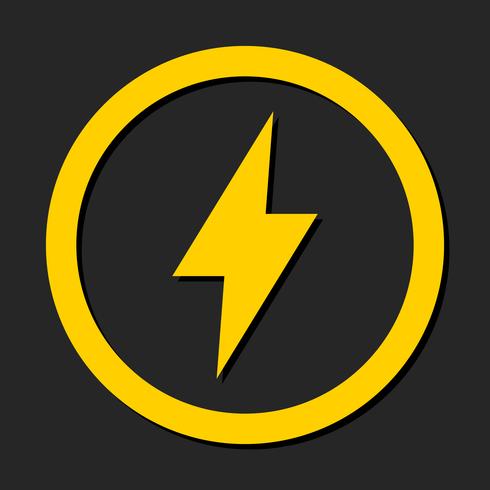 Lightning bolt icon vector