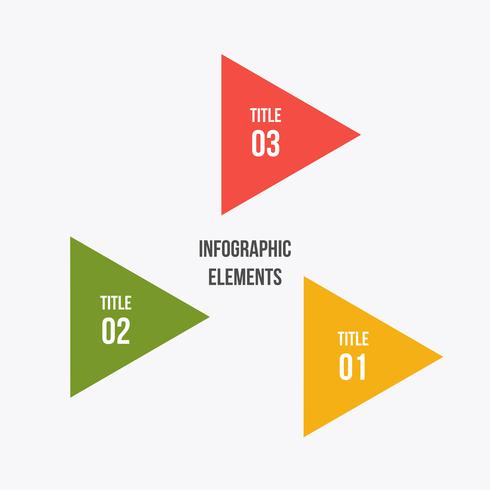 Circle chart, Circle infographic with triangle shape vector