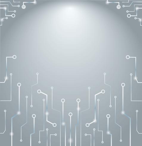 Abstract technology lines art and space background  vector