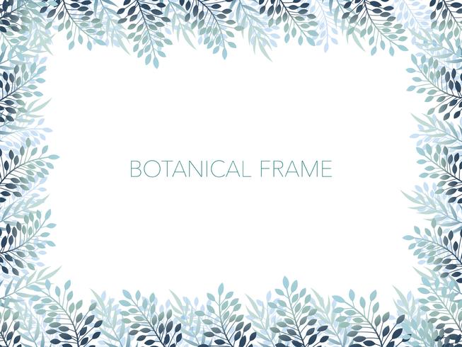 Botanical backgroundframe with text space. vector