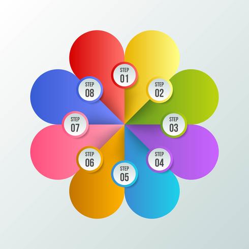 Circle chart, Circle infographic or Circular diagram vector