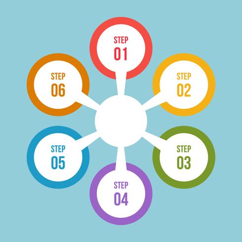 Gráfico circular, infografía circular o diagrama circular. vector