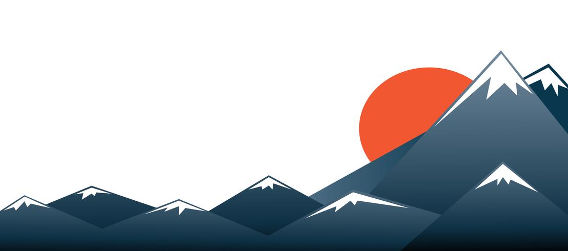 Fondo de vector de monte Fuji