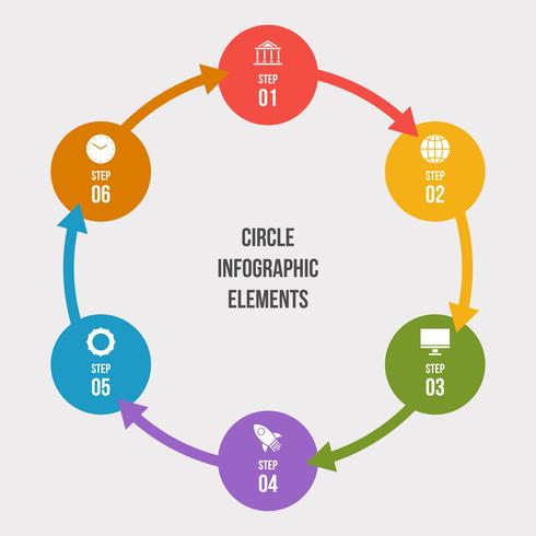 Circle chart, Circle infographic or Circular diagram vector