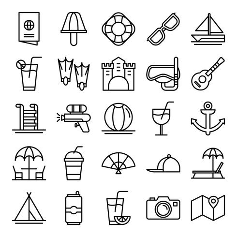 Summer icons pack