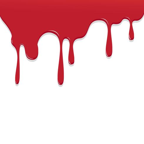 Paint Red color dripping, Color Droping Background vector illustration