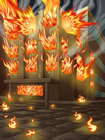 The building is burning. 534032 Vector Art at Vecteezy The building is burning. 534032 Vector Art at Vecteezy