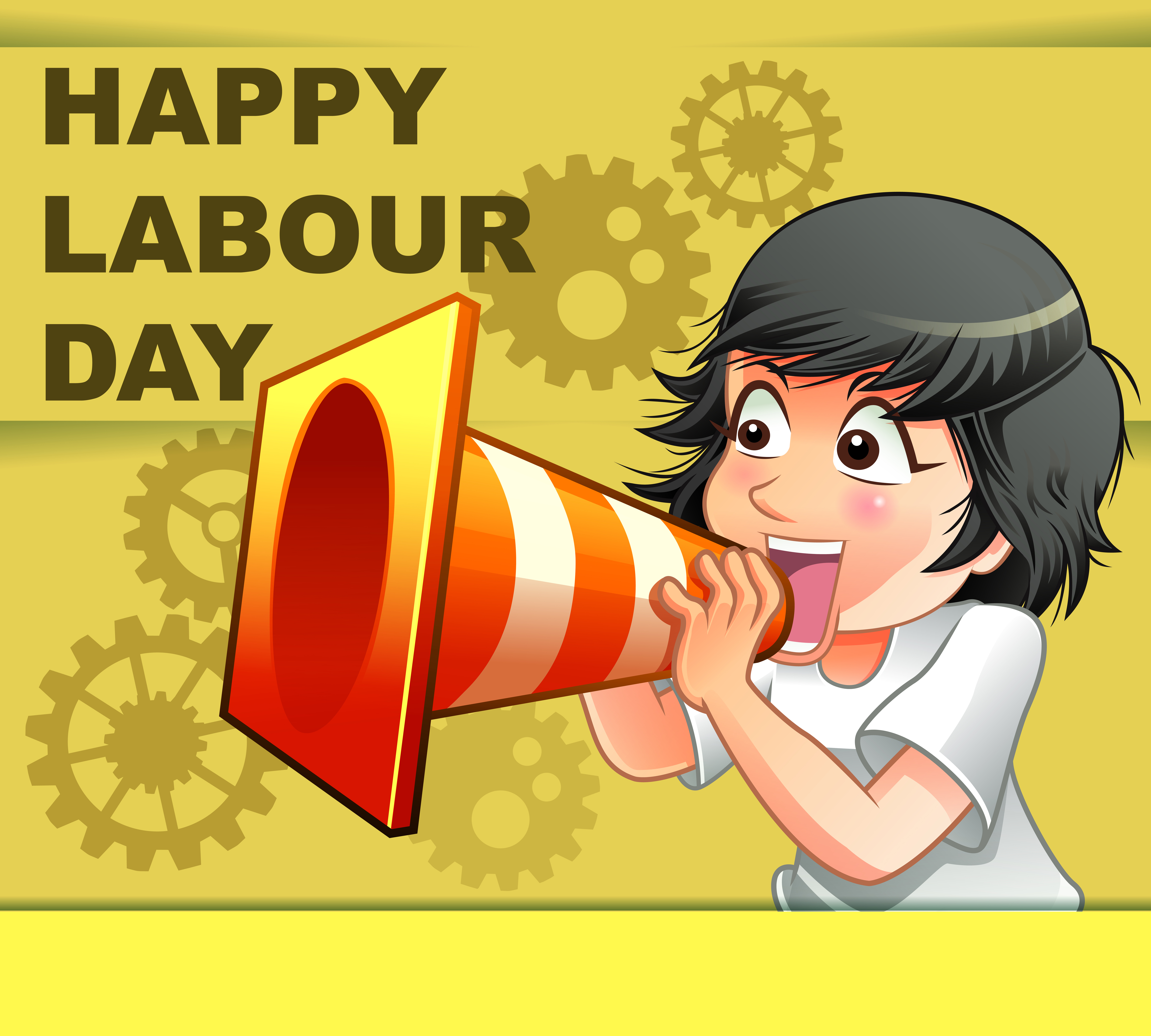 Happy labour day in cartoon style. 534061 Vector Art at Vecteezy Happy labour day in cartoon style. 534061 Vector Art at Vecteezy