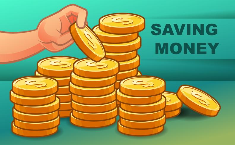 Someone is saving money for wealth. - Download Free Vectors, Clipart Graphics & Vector Art