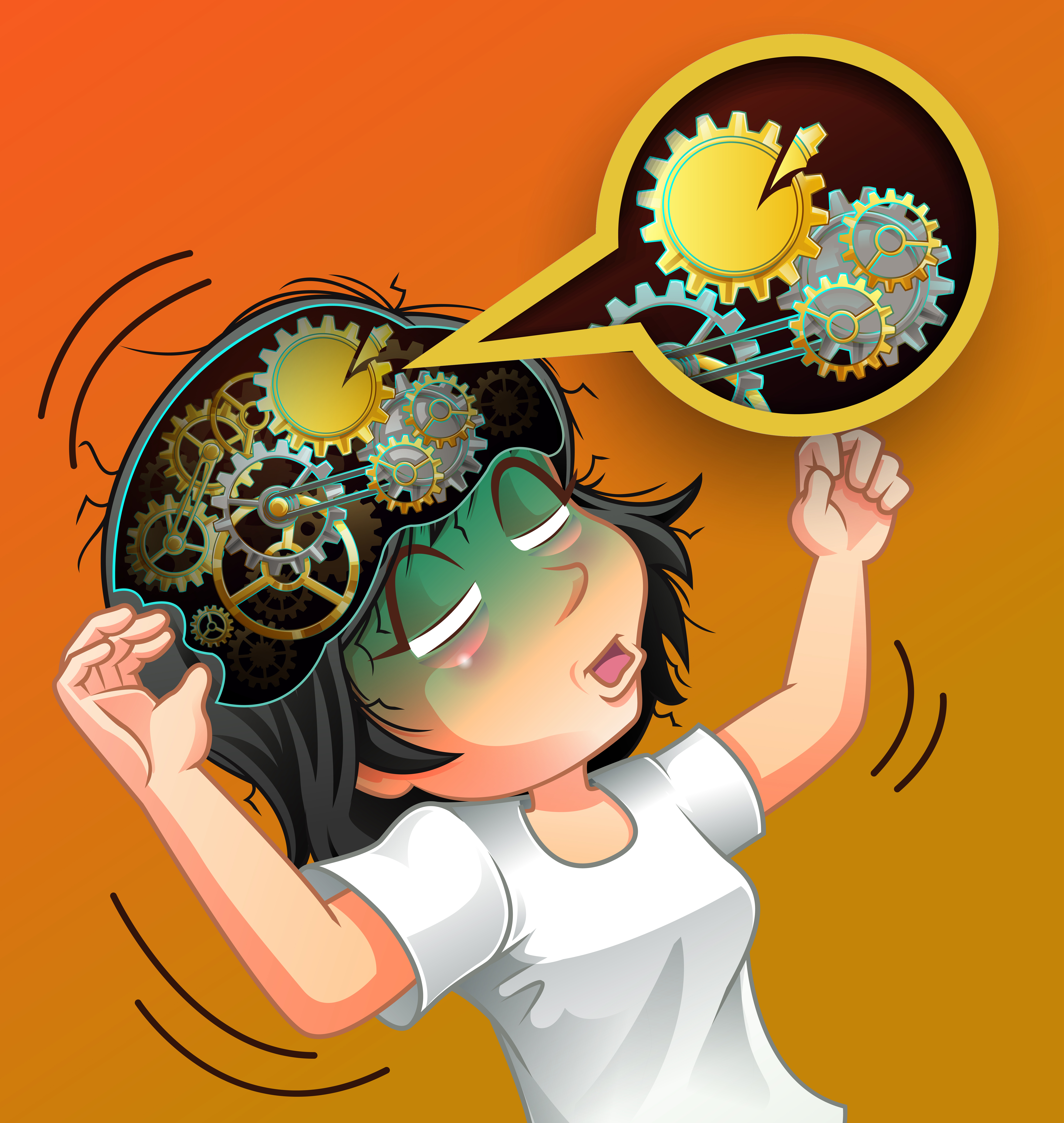 broken brain. 534094 Vector Art at Vecteezy