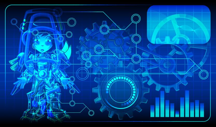 Android diagram in cartoon style. 534151 Vector Art at Vecteezy