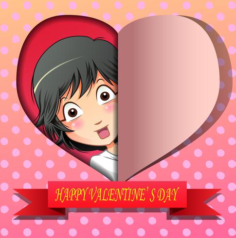 Happy valentine day. vector