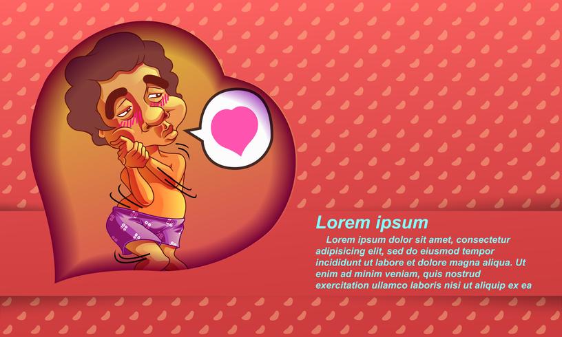 Happy valentine day. vector