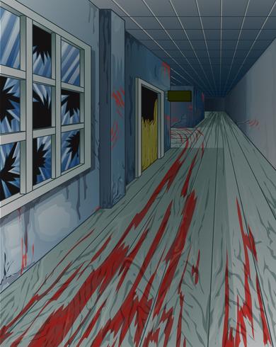 abandoned building. vector