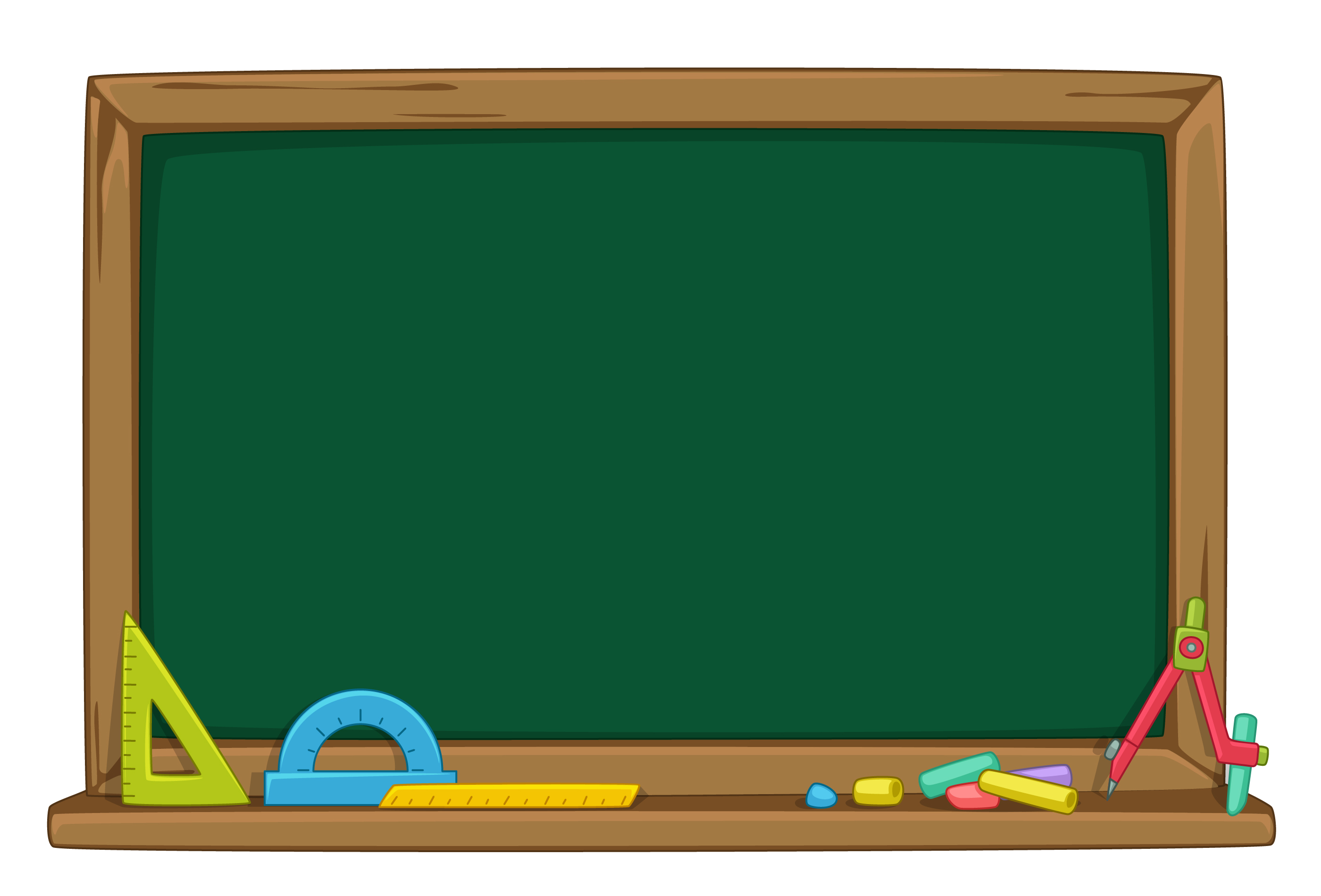 Blank Green Chalkboard Vector Illustration 534317 Vector Art At Vecteezy