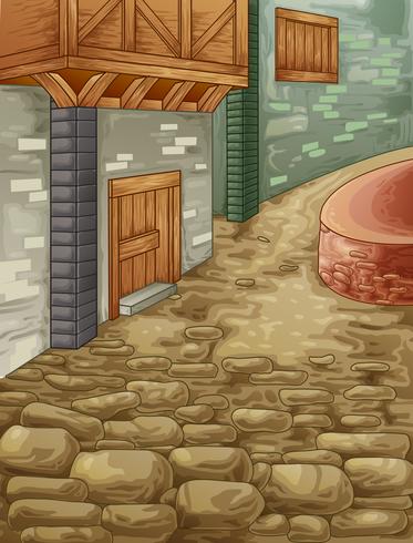 stone walkway. vector