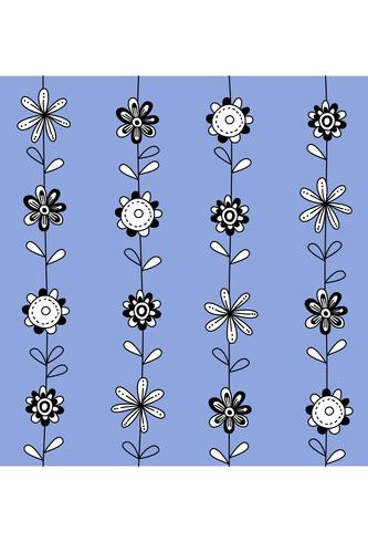 Floral print seamless texture vector