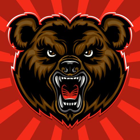 Grizzly bear claw vector illustration